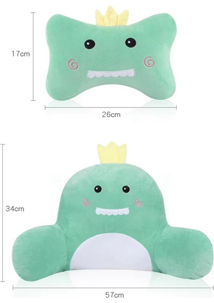 Araba Koltuk Başlığı ve Lomber Destek Yastığı Sevimli Dinozor Araba Lomber Destek Yastığı ve Araba Boyun Yastık Kiti Uyku Yastığı Için (Yurt Dışından) fiyatları