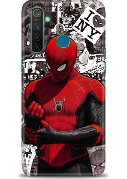 Realme 5 Pro Kılıf Hd Baskılı Kılıf + 9h Nano Tam Kaplayan Ekran Koruyucu 95