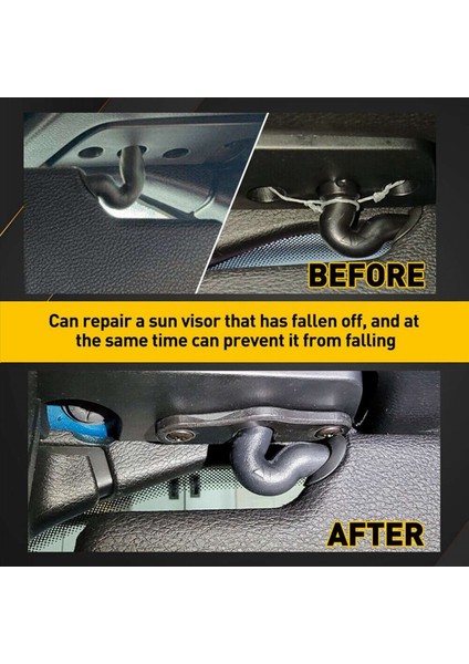4 Pcs Güneş Vizörü Onarım Kiti Ağır Hizmetli Sun Visor Klipler Jeep 2018 ve Daha Yeni Jk Jl Jt Gladiator Wrangler (Yurt Dışından) fırsatları