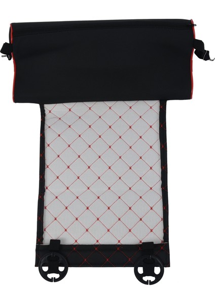 Otomobil Koltuk Deri Deri Bacak Pad Destek Uzatma Mat Yumuşak Ayak Ayak Bacak Deri Deri Diz Yedi Bellek Siyah Kırmızı Çizgi (Yurt Dışından) fiyatları