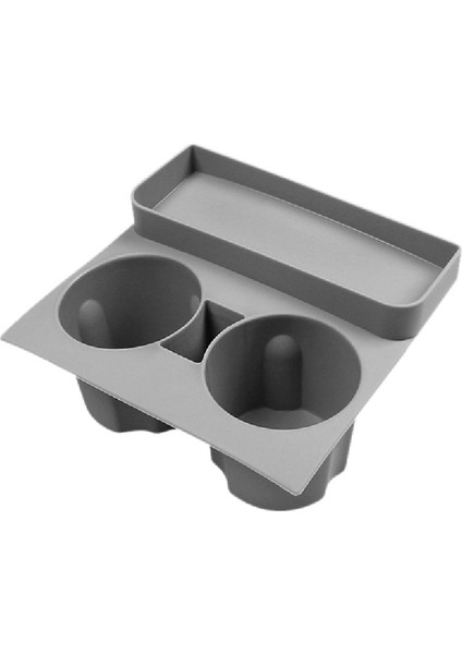 Araba Merkezi Kontrol Su Kupası Sınırlayıcı Tesla Model Için Tek Parçalı Silikon Su Kupası Tutucu Ped 3 Y 2021-2023 Gri (Yurt Dışından)