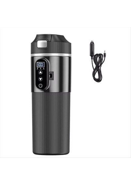 12V 24V Araç Elektrikli Isıtmalı Kupa 500ML Akıllı Sıcaklık Kontrolü Paslanmaz Çelik Dokunmatik Ekran Yalıtımlı Kupa (Yurt Dışından)