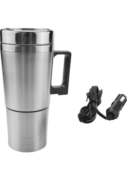 Araba Isıtma Kettle Basit 12V 300ML Taşınabilir Araba Kahve Maker Çay Pot Aracı Isıtma Kupası Kapak Açık Su Şişesi Elektrik Çay Kişisel (Yurt Dışından)