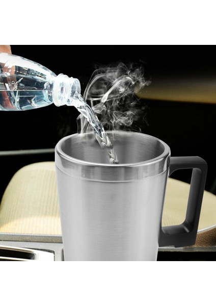 Araba Isıtma Kettle Basit 12V 300ML Taşınabilir Araba Kahve Maker Çay Pot Aracı Isıtma Kupası Kapak Açık Su Şişesi Elektrik Çay Kişisel (Yurt Dışından) modelleri