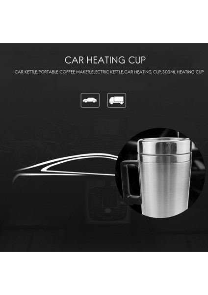 Araba Isıtma Kettle Basit 12V 300ML Taşınabilir Araba Kahve Maker Çay Pot Aracı Isıtma Kupası Kapak Açık Su Şişesi Elektrik Çay Kişisel (Yurt Dışından) indirimleri