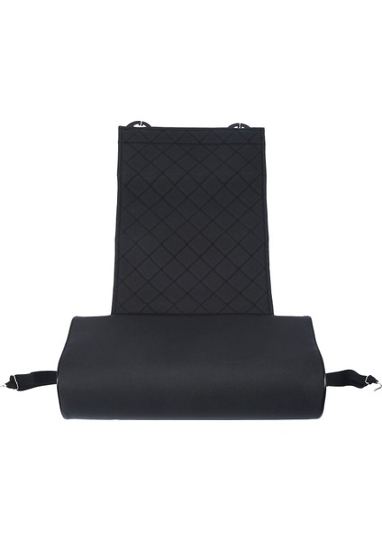 Otomobil Koltuk Deri Deri Bacak Ped Destek Uzatma Mat Yumuşak Ayak Destek Bacak Deri Yastık Diz Pedi Bellek Siyah (Yurt Dışından)