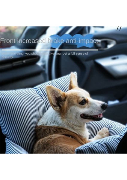 Yeni Evcil Hayvan Araba Koltuk Çantası Köpek Yavrusu Arka Koltuk Koruyucu Çıkarılabilir El ve Araba Mavi Kalın Şerit (Yurt Dışından) modelleri