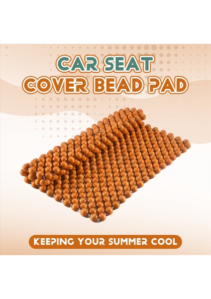 Muzhu Araba Koltuğu Yastık Ahşap Boncuk Sandalye Sanat Masajı Yastık Arabası Koltuk Yastık Araba Koltuk Kapağı Boncuk Ped Bej (Yurt Dışından) modelleri