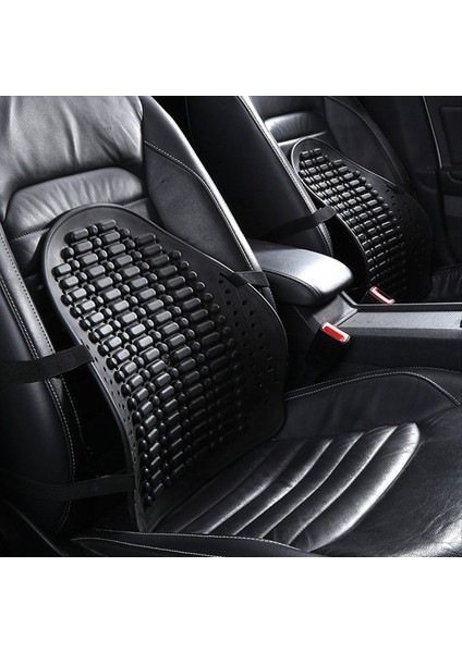 Araba Arka Sandalye Masaj Lomber Yastık Örtü Havalandırılmış Yastık Arabası Ev Siyah (Yurt Dışından) fiyatları