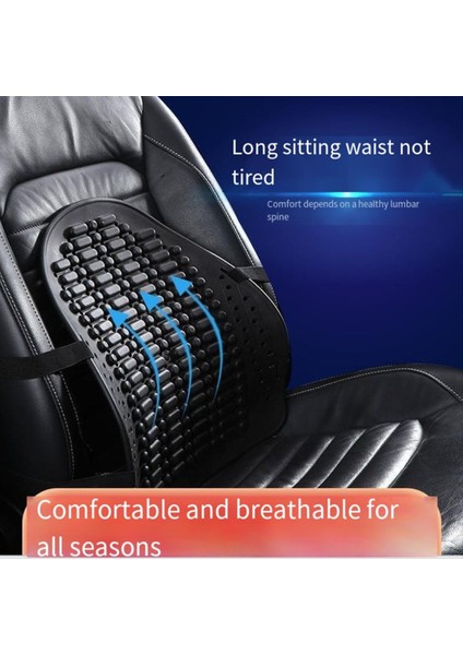 Araba Arka Sandalye Masaj Lomber Yastık Örtü Havalandırılmış Yastık Arabası Ev Siyah (Yurt Dışından) modelleri