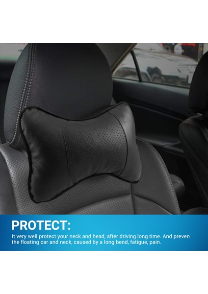 2pcs Araba Boyun Yastığı Nefes Alabilen Kafa Dinlenme Yastık Rahat Boyun Desteği Başlık Rahat Yumuşak Yastıklar Seyahat Koltuğu Için (Yurt Dışından) fırsatları