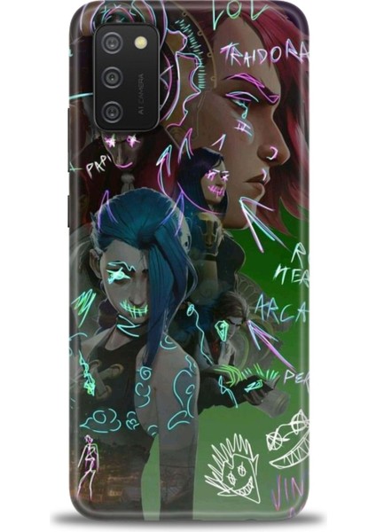 Samsung Galaxy A03S Hd Baskılı Kılıf + 9h Nano Tam Kaplayan Ekran Koruyucu 272