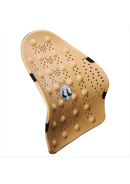 Araba Arka Sandalye Masaj Lomber Yastık Örtü Havalandırılmış Yastık Arabası Ev Sarı (Yurt Dışından)