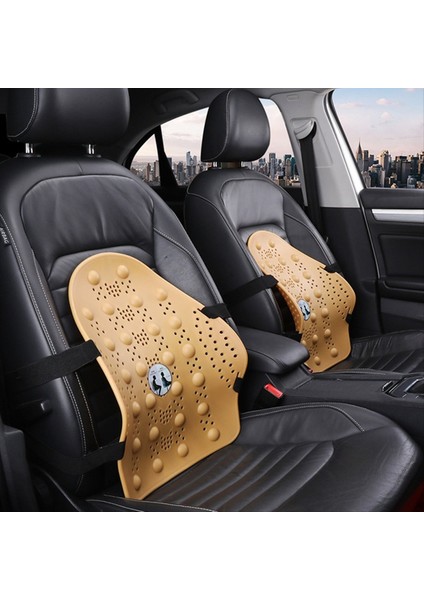 Araba Arka Sandalye Masaj Lomber Yastık Örtü Havalandırılmış Yastık Arabası Ev Sarı (Yurt Dışından) fiyatları