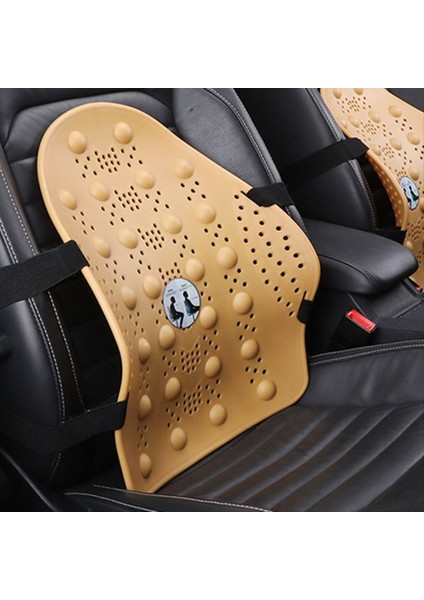 Araba Arka Sandalye Masaj Lomber Yastık Örtü Havalandırılmış Yastık Arabası Ev Sarı (Yurt Dışından) fırsatları
