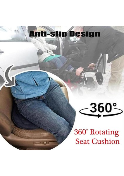 360 Dönen Koltuk Yastığı 360 Dönen Koltuk Kaymaz Yastık 360 Dönen Koltuk Yastığı Dönen Araba Koltuğu B (Yurt Dışından) indirimleri
