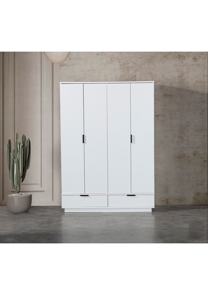 Armi 4 Kapak 2 Çekmece Gardırop