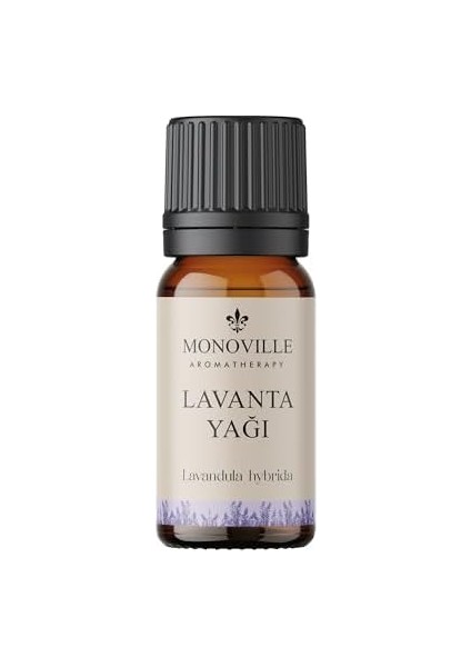 Monoville Lavanta Uçucu Yağı 10 ML%100 Saf ve Doğal (Lavender Essential Oil)