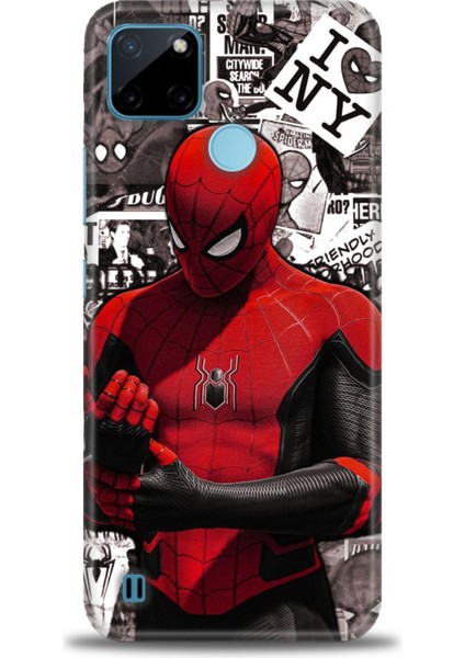 Realme C21Y Kılıf Hd Baskılı Kılıf + 9h Nano Tam Kaplayan Ekran Koruyucu 95