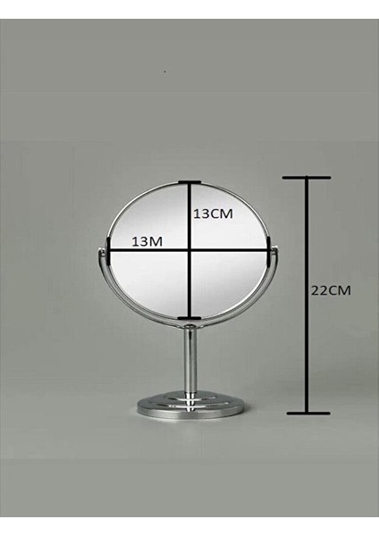 Sonx Masaüstü Ayaklı 360° Dönebilen Ev, Ofis, Işyeri, Seyahat Için Mini Krom Büyüteçli Ayna 21X15 fiyatları