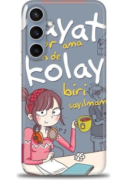 Samsung Galaxy S25 Plus Hd Baskılı Kılıf + 9h Nano Tam Kaplayan Ekran Koruyucu 163