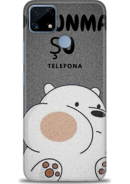 Realme C25 Kılıf Hd Baskılı Kılıf + 9h Nano Tam Kaplayan Ekran Koruyucu 157