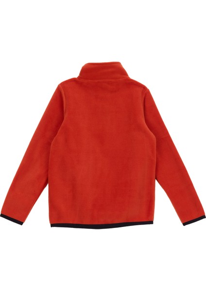 Kiremit Erkek Çocuk Fermuarlı Yaka Basic Fit Polar Sweatshırt D5WB-SWT3332 fiyatları