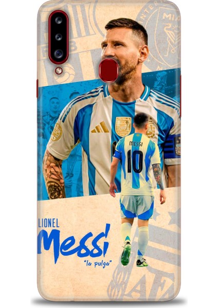 Samsung Galaxy A20S Hd Baskılı Kılıf + 9h Nano Tam Kaplayan Ekran Koruyucu 20