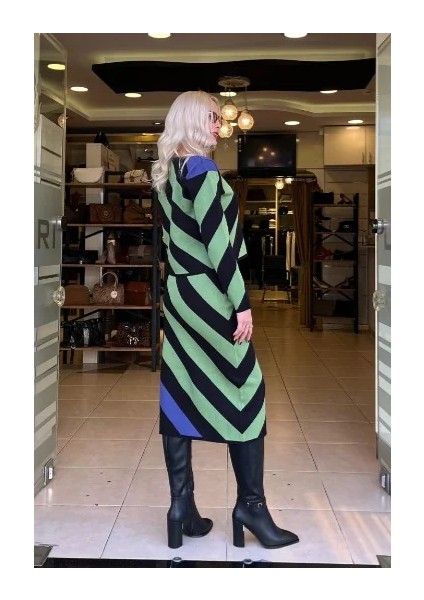 Çizgili Triko Etek modelleri