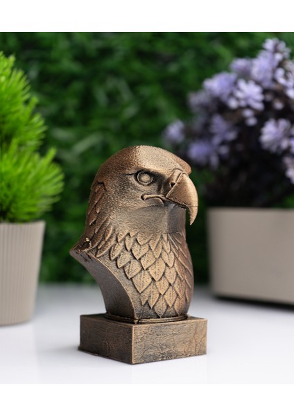 Kartal Büst Heykel – El Yapımı Dekoratif Figür 12CM – Masa Üstü Biblo fiyatları