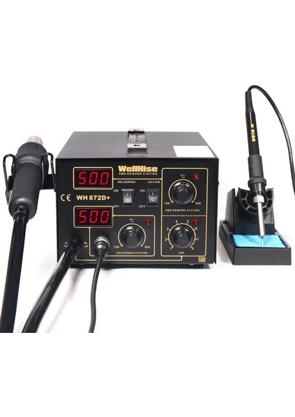 Wh 872D+ Dijital Ekran Sıcak Hava Üflemeli Isı Ayarlı Havya Lehim Istasyonu Havya İstasyonu modelleri