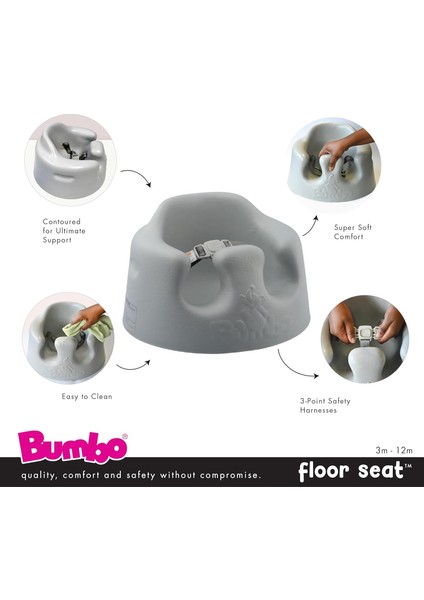 Floor Seat , 03-12 Aylık Bebekler için Koltuk (Cool Grey) fiyatları