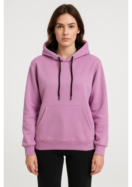 Unisex Hoodie Sweatshirt Kalın Oversize 3 Iplik