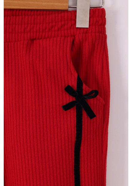 Kız Çocuk Kurdale Detaylı Fitilli Polar Takım modelleri