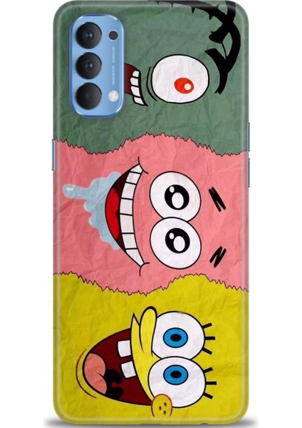 Oppo Reno 4 Kılıf Hd Baskılı Kılıf + 9h Nano Tam Kaplayan Ekran Koruyucu 460