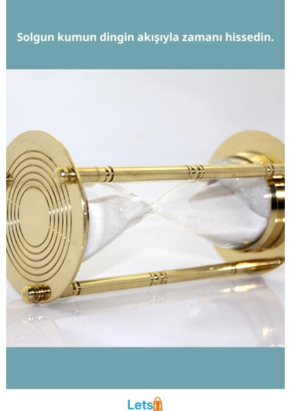 Nostaljik Pirinç Kum Saati Şık Dekoratif Obje fiyatları