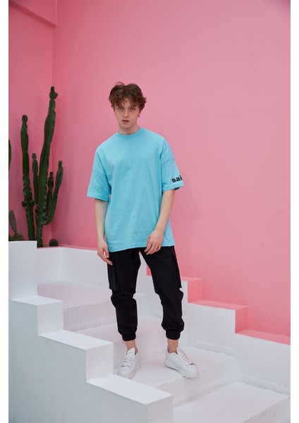 R-5555 Maximum Baskılı Oversize T-shirt indirimleri