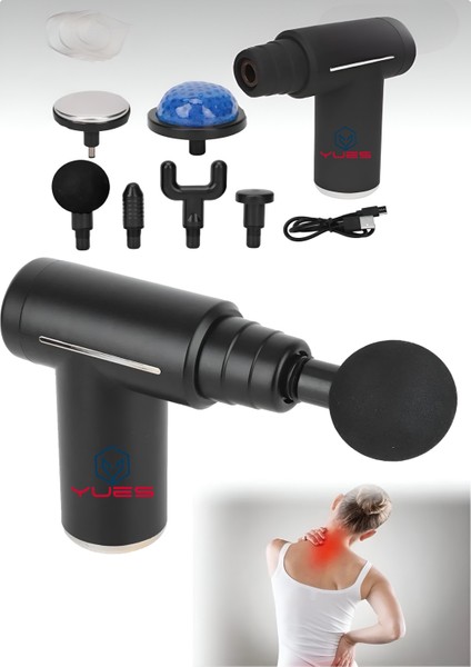 Sıcak & Soğuk Terapili Isıtmalı Masaj Tabancası - Şarjlı Derin Doku Sporcu Masaj Aleti indirimleri