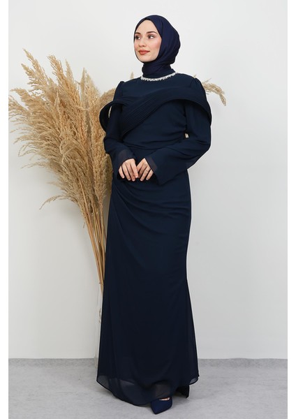 Açangül Şifon Abiye Lacivert fırsatları