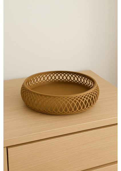 Dekoratif Örgü Desenli Saklama ve Düzenleme Sepeti - Organik fiyatları