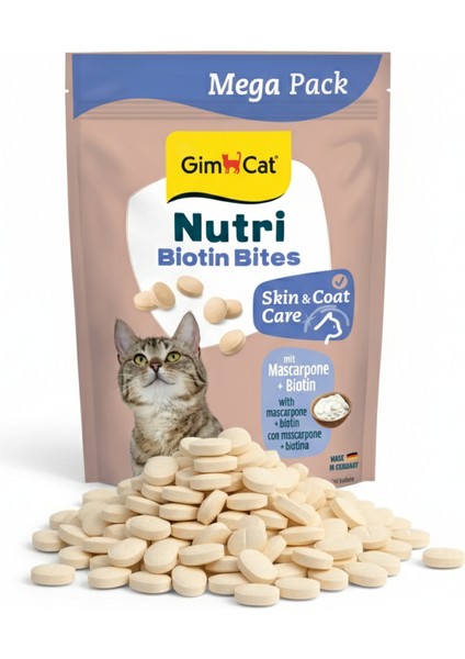 Nutri Biyotinli Mascarpone Peynirli Kedi Ödül Tableti (425 Gr) modelleri