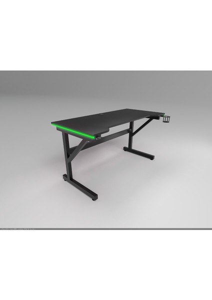Rgb Ledli Kumandalı Oyuncu Masası 145x65x76