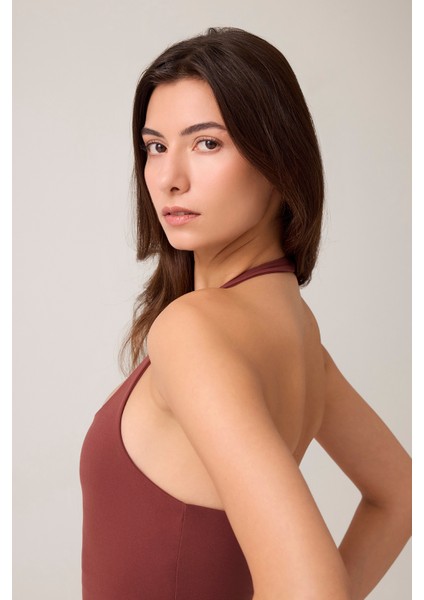 x Ece Bordo Halter Yaka Top Halter Tank indirimleri