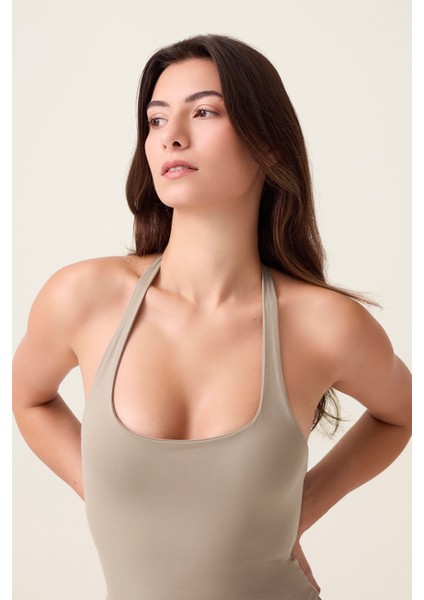 x Ece Vizon Halter Yaka Top Halter Tank