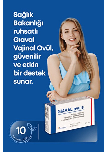Giaval Vajinal Ovül Atrofik Vajinit İçin 10 Adet Etkili Koruma fiyatları