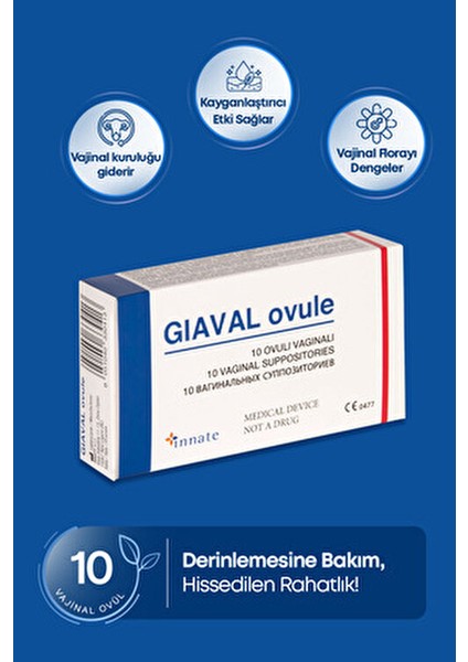 Giaval Vajinal Ovül Atrofik Vajinit İçin 10 Adet Etkili Koruma modelleri