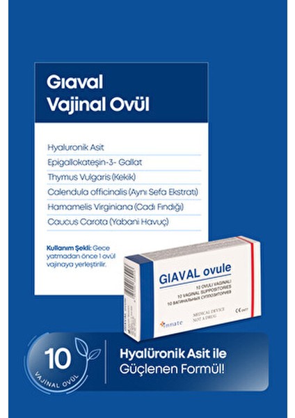 Giaval Vajinal Ovül Atrofik Vajinit İçin 10 Adet Etkili Koruma fırsatları