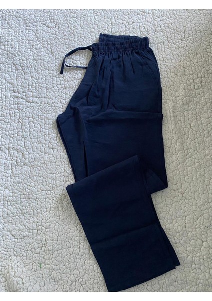Modal Hafif , Yumuşak , Ipeksi Dokulu Lacivert Rengi Erkek Pantolon Pijama Altı