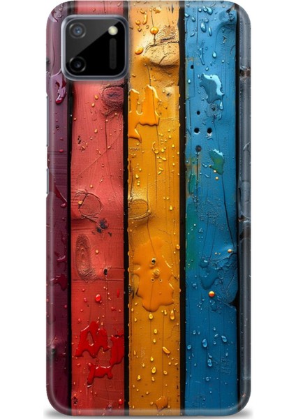 Realme C11 Kılıf Hd Baskılı Kılıf + 9h Nano Tam Kaplayan Ekran Koruyucu 435