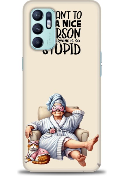 Oppo Reno 6 Kılıf Hd Baskılı Kılıf + 9h Nano Tam Kaplayan Ekran Koruyucu 45